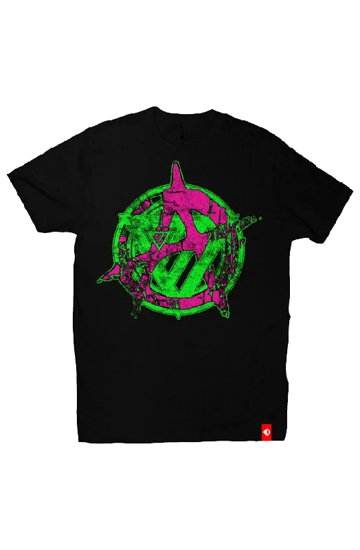 Acid Death Anarchy Unisex T-Shirt Graphic Embroidered Appliqued