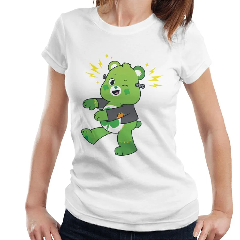 Care Bears UTM Halloween Good Luck Bear Frankenstein Women's T-Shirt Basic T-Shirt Crew Neck Short Sleeve Care Bears UTM Halloween Good Luck Bear Frankenstein Women's T-Shirt Basic T-Shirt Crew Neck Short Sleeve