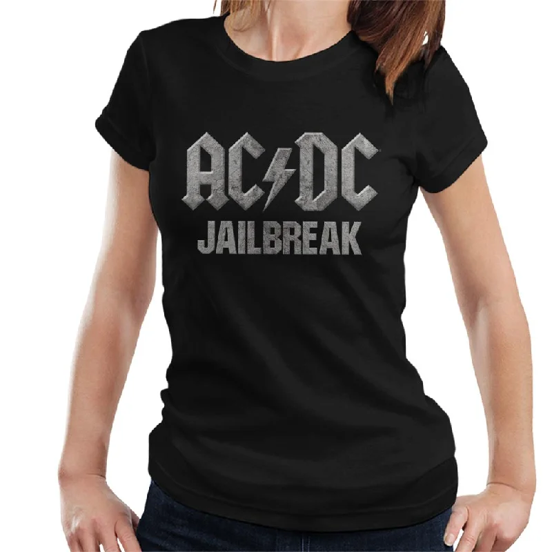 ACDC Jailbreak Women's T-Shirt Thin T-Shirt Open Front Quick Dry