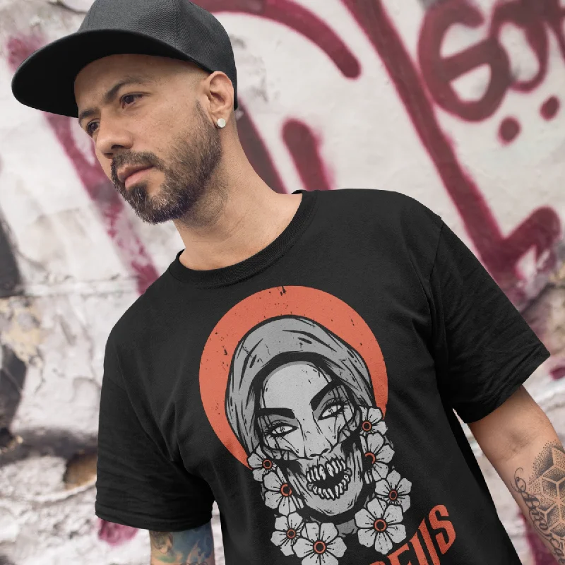 Perish Unisex T-Shirt Denim Fabric Leather Fabric Suede Fabric