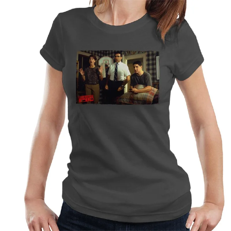 American Pie Jim Caught By Parents Women's T-Shirt Graphic T-Shirt Round Neck Polyester