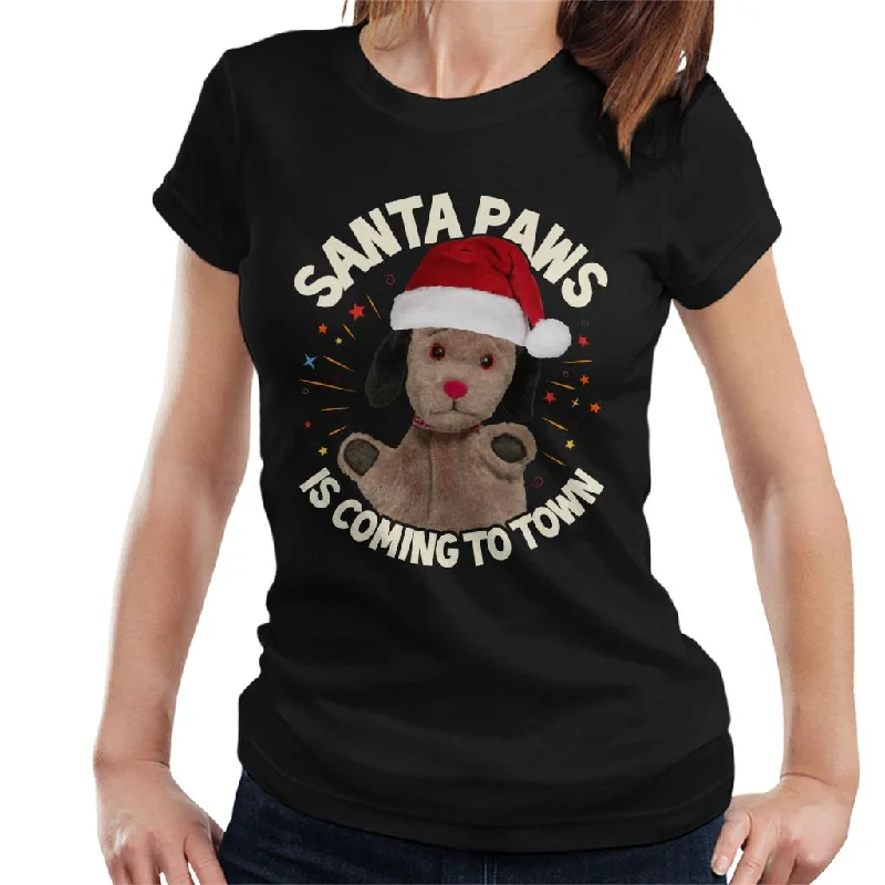 Sooty Christmas Sweep Santa Paws Is Coming To Town Women's T-Shirt Modern Contemporary Chic Sooty Christmas Sweep Santa Paws Is Coming To Town Women's T-Shirt Modern Contemporary Chic