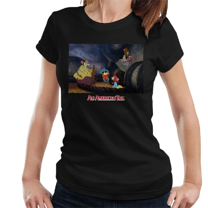 An American Tail Fievel And Family Women's T-Shirt Nylon Fabric Polyester Fabric Spandex Fabric An American Tail Fievel And Family Women's T-Shirt Nylon Fabric Polyester Fabric Spandex Fabric