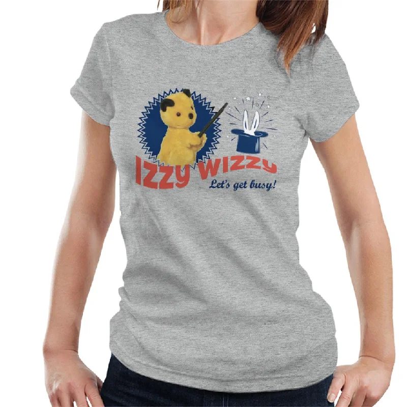Sooty Retro Izzy Wizzy Let's Get Busy Women's T-Shirt Wool Fabric Cashmere Fabric Tweed Fabric Sooty Retro Izzy Wizzy Let's Get Busy Women's T-Shirt Wool Fabric Cashmere Fabric Tweed Fabric