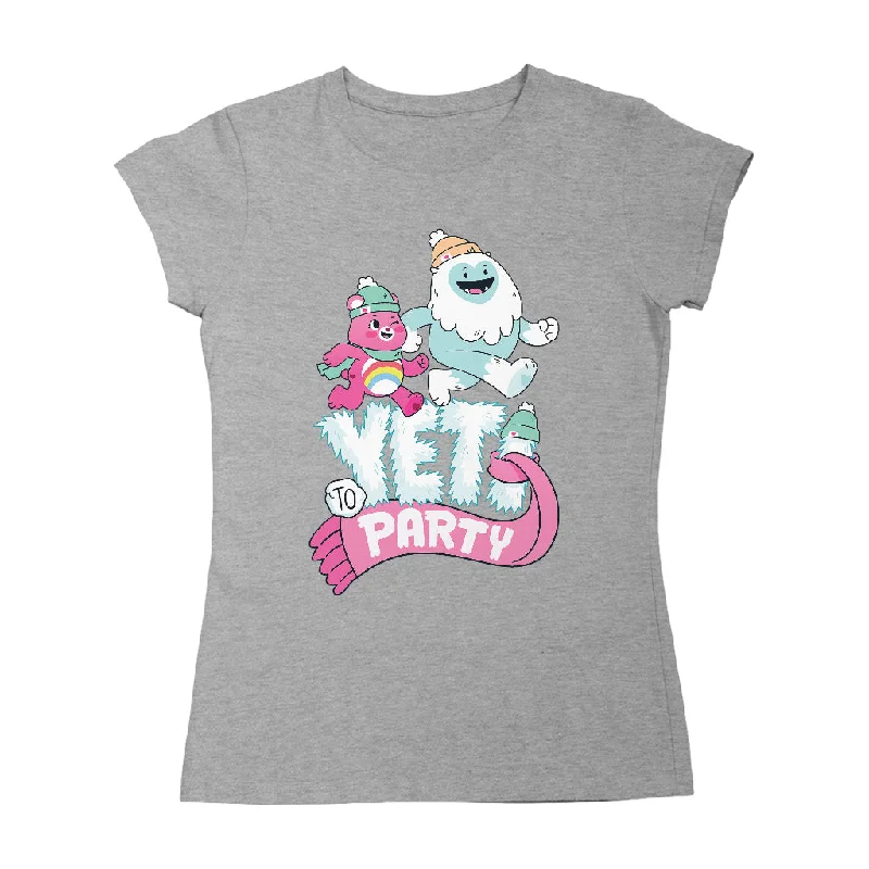 Care Bears Unlock The Magic Christmas Yeti Party Women's T-Shirt Collared Crew Neck Turtle Neck Care Bears Unlock The Magic Christmas Yeti Party Women's T-Shirt Collared Crew Neck Turtle Neck
