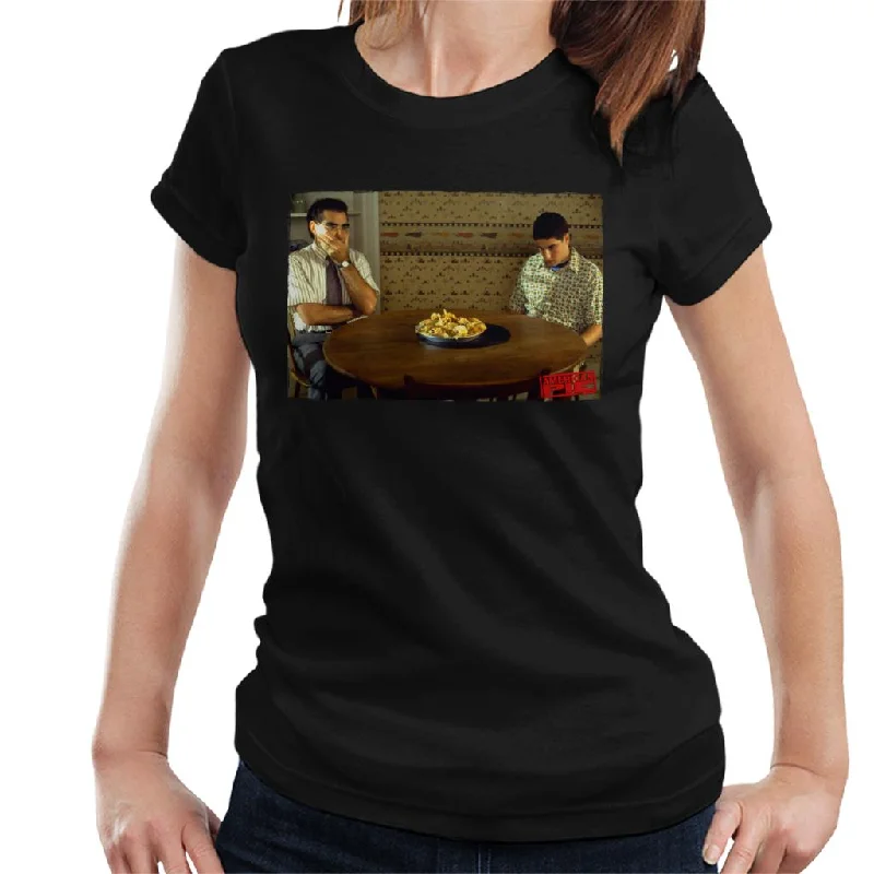 American Pie On The Table Women's T-Shirt Basic T-Shirt Crew Neck Short Sleeve