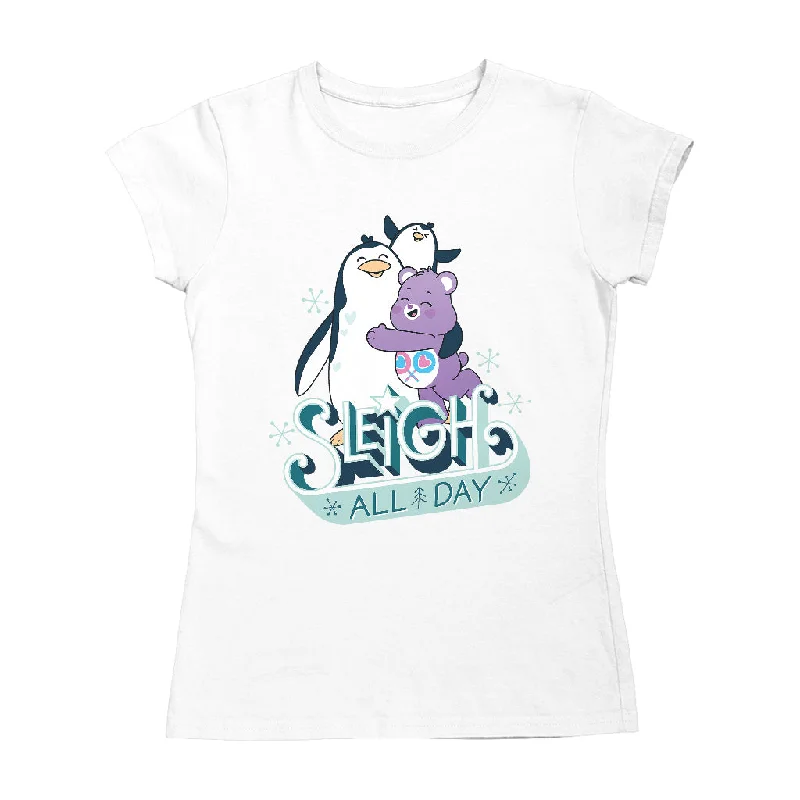 Care Bears Unlock The Magic Christmas Sleigh All Day Women's T-Shirt Hooded Caped Shawl Collar Care Bears Unlock The Magic Christmas Sleigh All Day Women's T-Shirt Hooded Caped Shawl Collar
