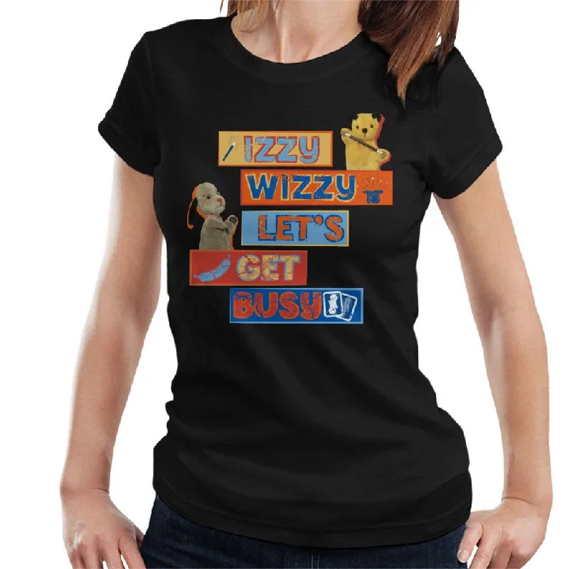 Sooty Izzy Wizzy Let's Get Busy Women's T-Shirt Chenille Fabric Brocade Fabric Lace Fabric Sooty Izzy Wizzy Let's Get Busy Women's T-Shirt Chenille Fabric Brocade Fabric Lace Fabric