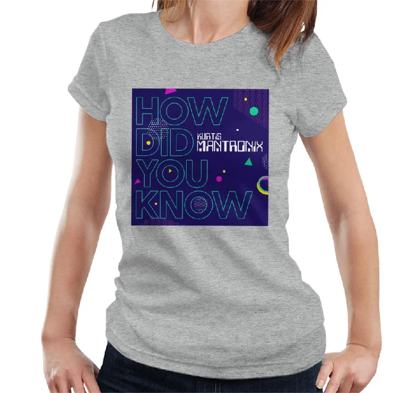 Mantronix Album How Did You Know Women's T-Shirt Casual Formal Business