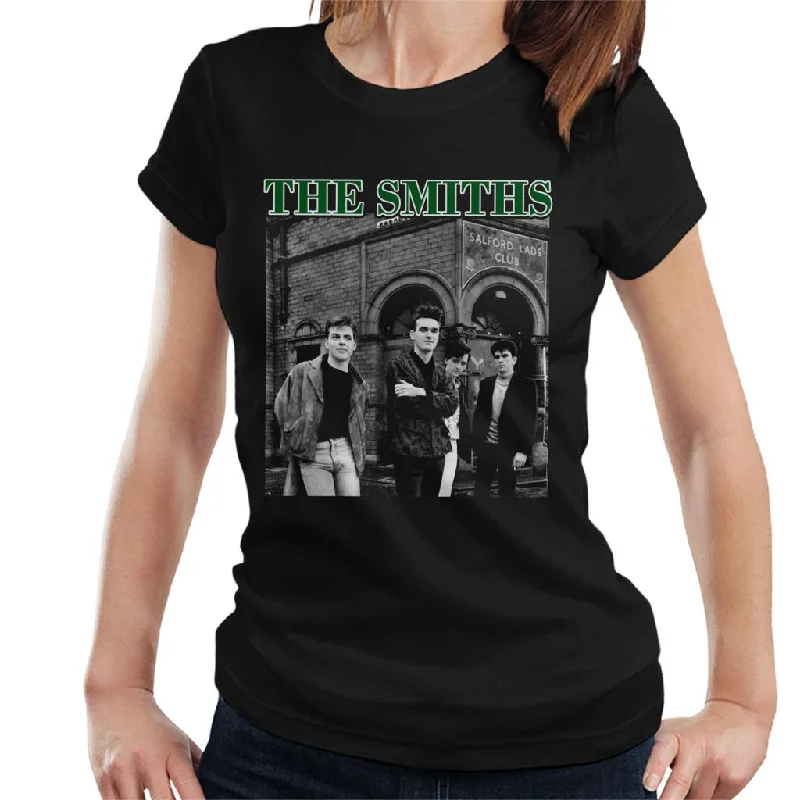 The Smiths Band Shot Salford Lads Club Women's T-Shirt Elasticated Padded Insulated