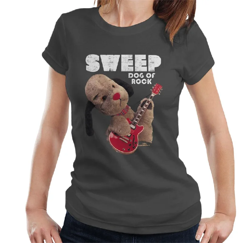 Sooty Dog Of Rock Sweep Women's T-Shirt Satin Fabric Silk Fabric Chiffon Fabric