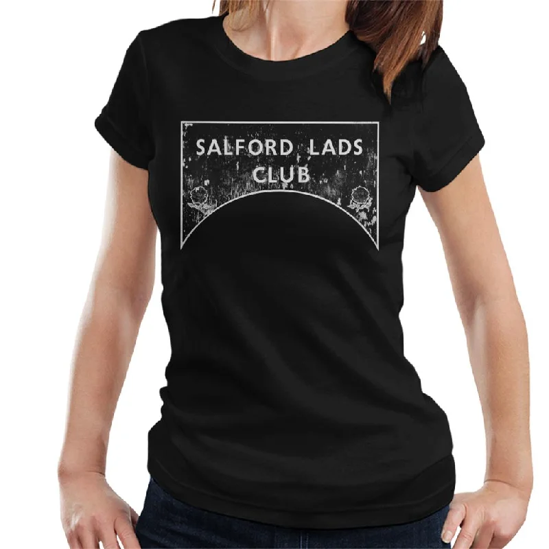 Salford Lads Club Sign Greyscale Women's T-Shirt Elegant Classic Vintage