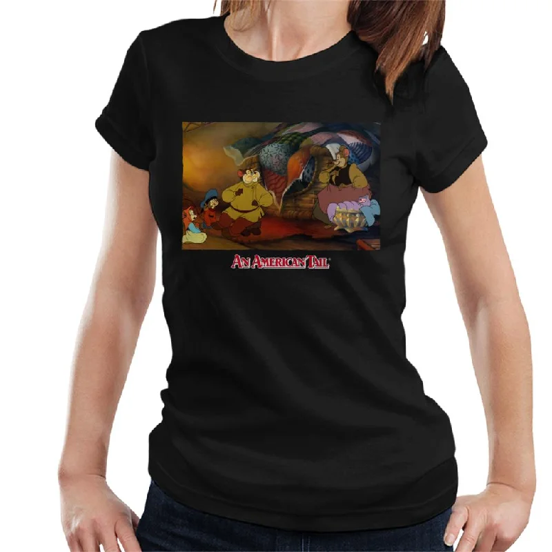 An American Tail Papa Tells A Story Women's T-Shirt Rayon Fabric Velvet Fabric Corduroy Fabric An American Tail Papa Tells A Story Women's T-Shirt Rayon Fabric Velvet Fabric Corduroy Fabric