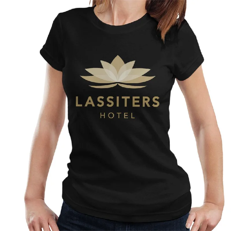 Neighbours Lassiters Hotel Logo Women's T-Shirt Collared Crew Neck Turtle Neck