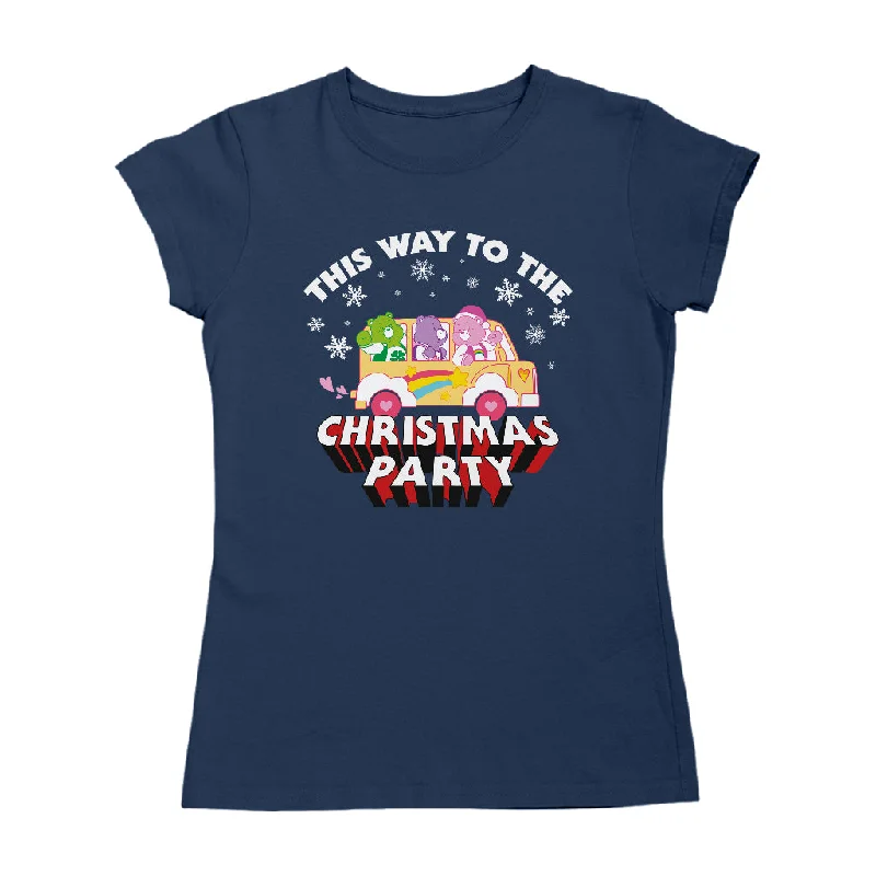 Care Bears Christmas This Way To The Christmas Party Women's T-Shirt Mesh Canvas Denim Care Bears Christmas This Way To The Christmas Party Women's T-Shirt Mesh Canvas Denim