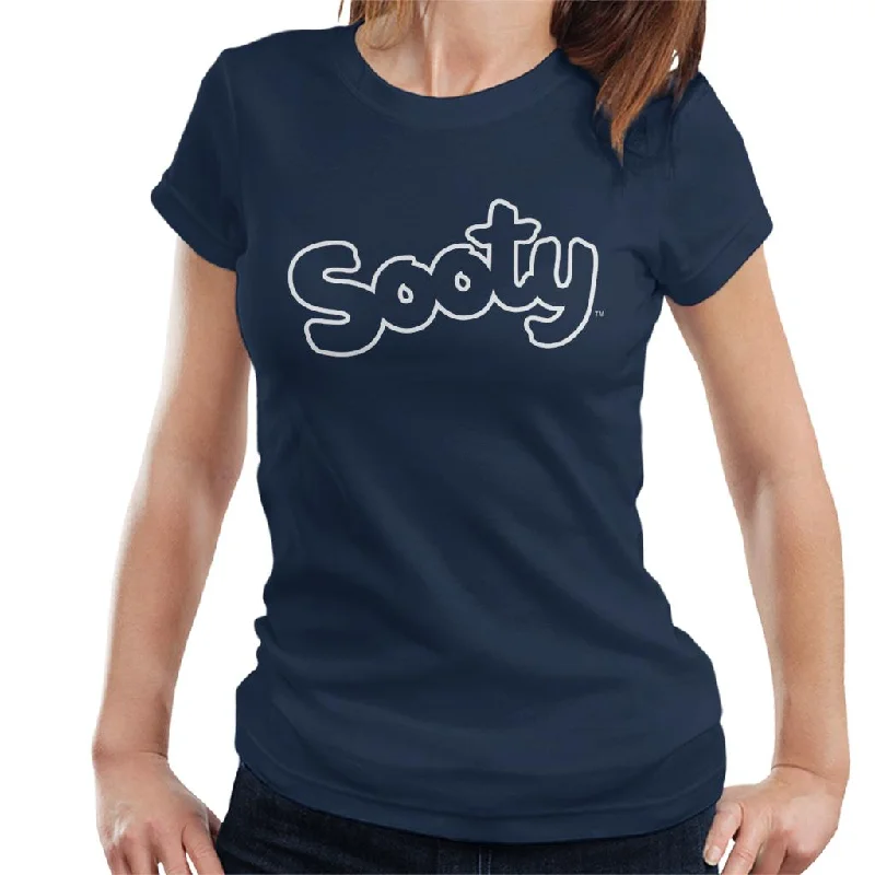 Sooty Retro Logo Women's T-Shirt Ribbed Striped Patterned