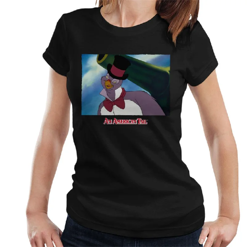 An American Tail Henri Women's T-Shirt Front Pockets Side Pockets Patch Pockets