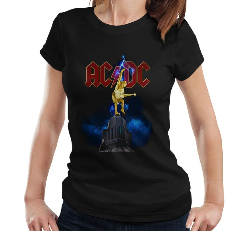 AC/DC Stiff Upper Lip Lightning Women's T-Shirt Wool Fabric Cashmere Fabric Tweed Fabric AC/DC Stiff Upper Lip Lightning Women's T-Shirt Wool Fabric Cashmere Fabric Tweed Fabric
