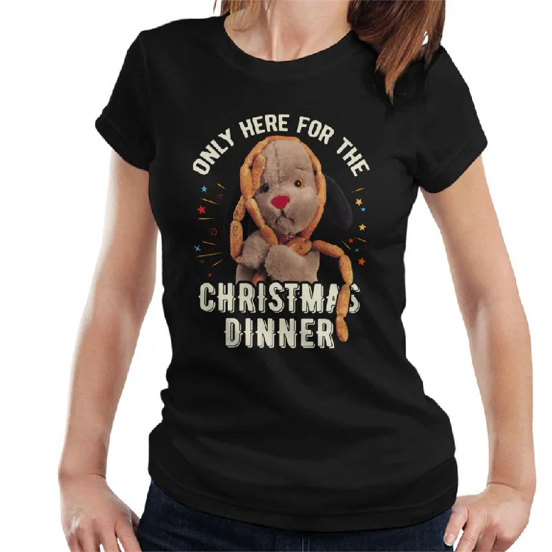 Sooty Christmas Sweep Only Here For The Christmas Dinner Women's T-Shirt Zippered Buttoned Snapped Sooty Christmas Sweep Only Here For The Christmas Dinner Women's T-Shirt Zippered Buttoned Snapped