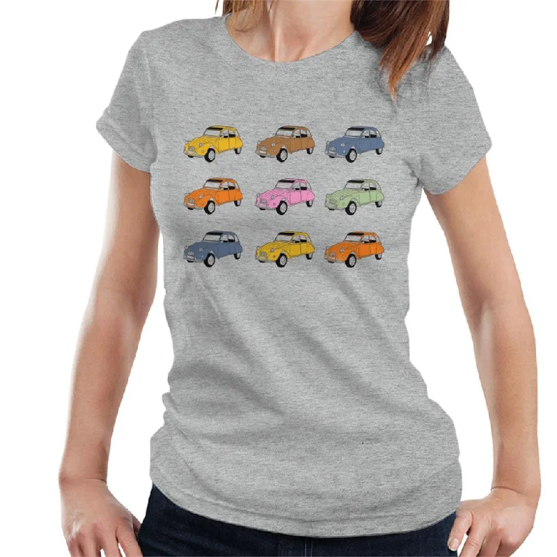 Citroën Vintage 2CV Colours Women's T-Shirt Chenille Blend Fleece Blend Nylon Blend