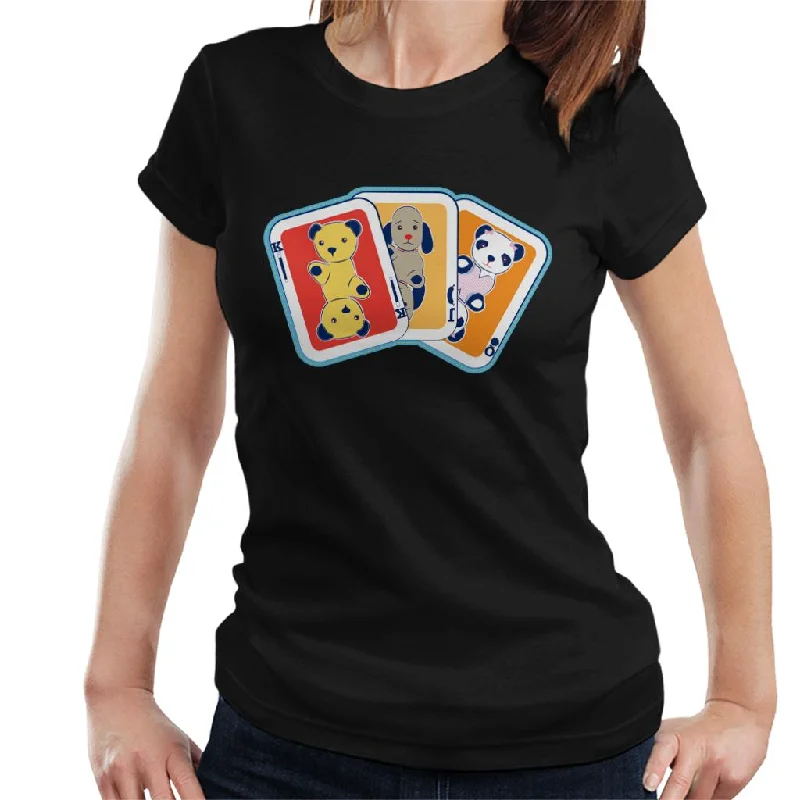 Sooty Playing Card Trio Women's T-Shirt Jersey Fabric Tulle Fabric Batik Fabric