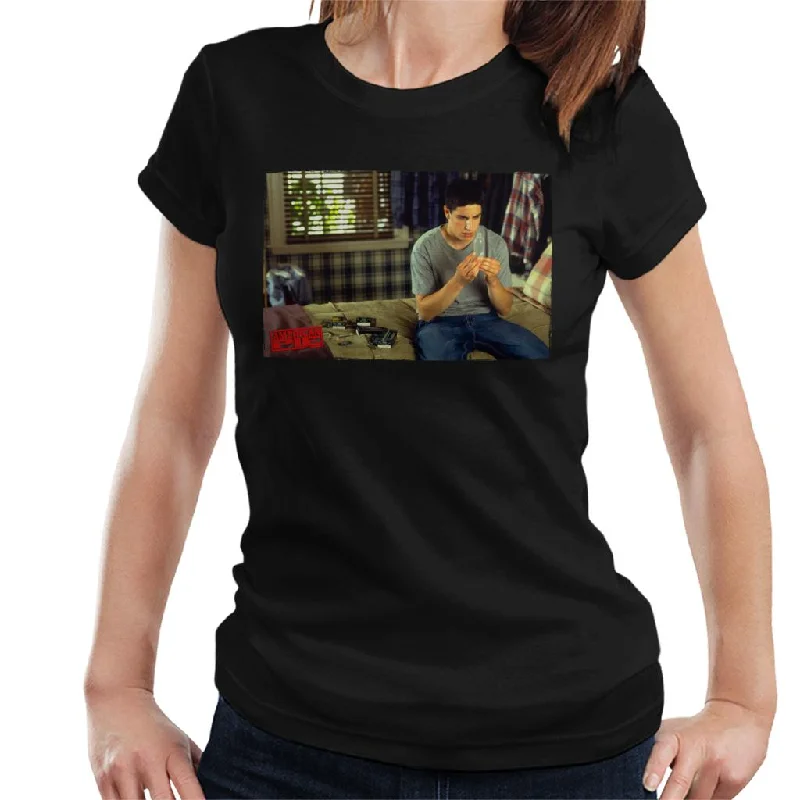 American Pie Jims Protection Women's T-Shirt V-Neck T-Shirt Long Sleeve Cotton