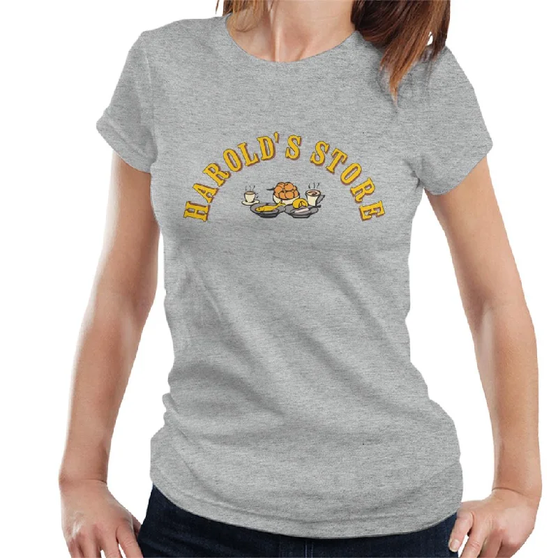 Neighbours Harolds Store Logo Women's T-Shirt Hooded Caped Shawl Collar