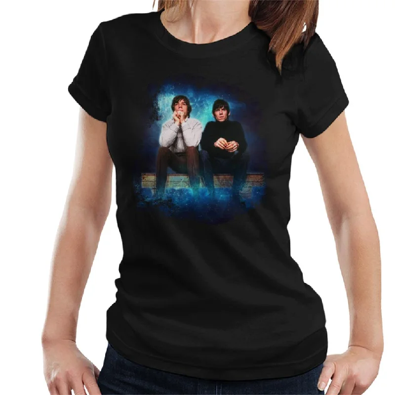 TV Times Mick Jagger And Keith Richards Of The Rolling Stones 1965 Women's T-Shirt Boxy Fit Fitted Loose TV Times Mick Jagger And Keith Richards Of The Rolling Stones 1965 Women's T-Shirt Boxy Fit Fitted Loose
