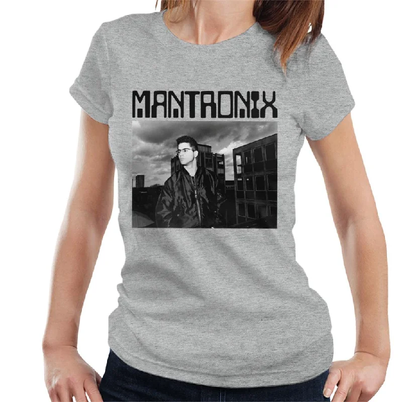 Mantronix Kurtis Shot Women's T-Shirt Hooded Caped Shawl Collar