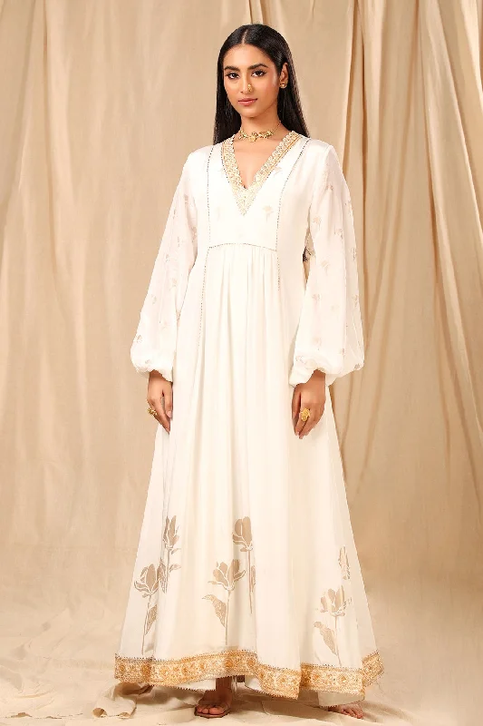 Ivory Wine Garden Kurta Dress Tunics Essential wardrobe