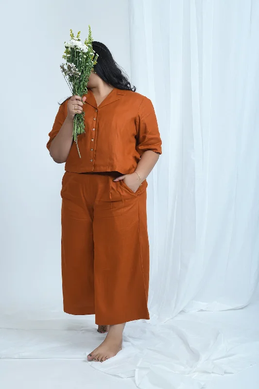 Multi Pocket Hemp Wide Leg Pants | Limited Edition Color Casual Plaid Pants