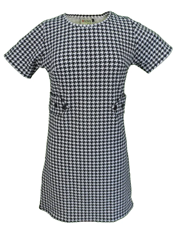 Love Her Madly Ladies 60s Retro Mod Vintage Mod Dogtooth Dress Tunics Fashionable chic Love Her Madly Ladies 60s Retro Mod Vintage Mod Dogtooth Dress Tunics Fashionable chic