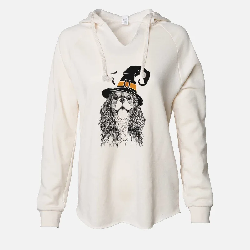 Witch Brandy the Cavalier King Charles Spaniel - Cali Wave Hooded Sweatshirt Hoodie with Patch Decorative Personalized Witch Brandy the Cavalier King Charles Spaniel - Cali Wave Hooded Sweatshirt Hoodie with Patch Decorative Personalized