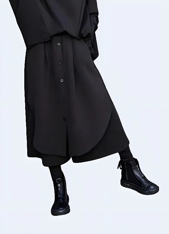 Women's Hakama Pants Chic Checkered Pants