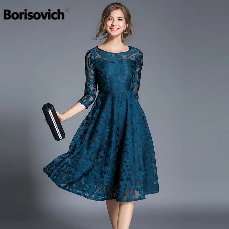 Borisovich New 2018 Spring Fashion England Style Luxury Elegant Slim Ladies Party Dress Women Casual Lace Dresses Vestidos M107 Bodycon Fitted Nightout Borisovich New 2018 Spring Fashion England Style Luxury Elegant Slim Ladies Party Dress Women Casual Lace Dresses Vestidos M107 Bodycon Fitted Nightout