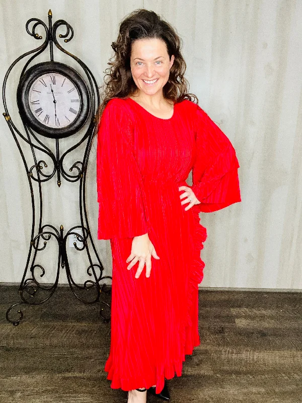 The Elegance Dress- Red Tunics Brand named