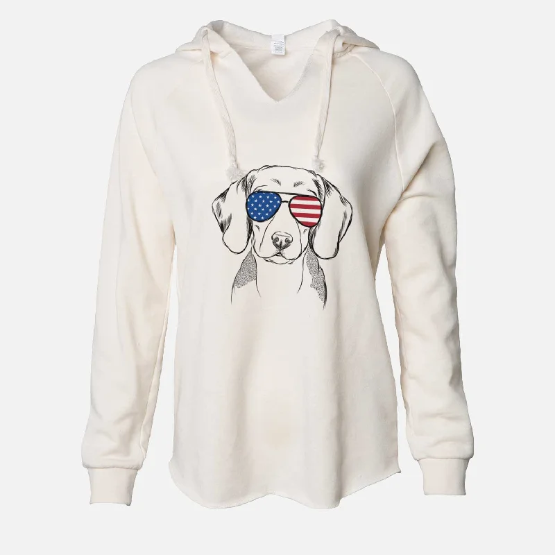USA Jake the Beagle - Cali Wave Hooded Sweatshirt Hoodie with Lining Warm Insulated