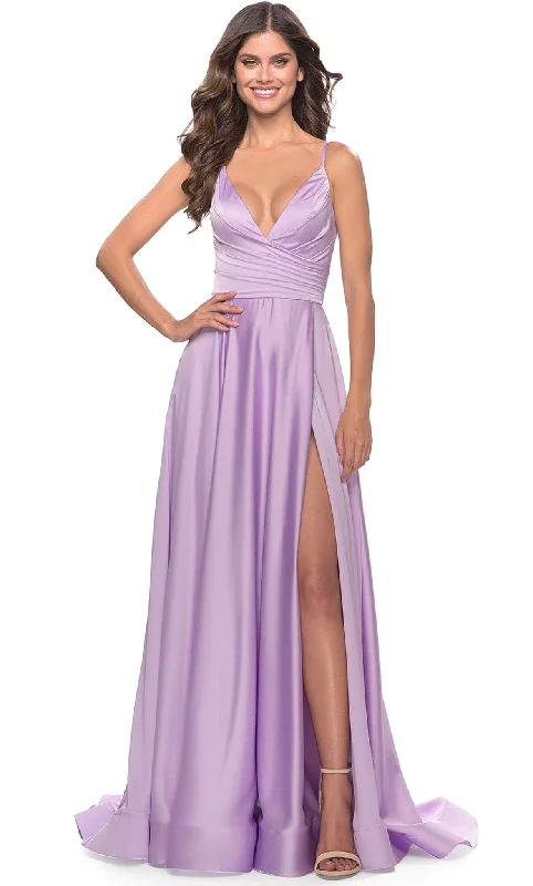 La Femme 31505 - Satin Dress Tunics Fleece cozy
