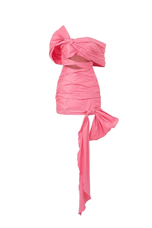 KENDALL TAFFETA CUT OUT DRESS IN PINK Tunics Versatile all-occasion