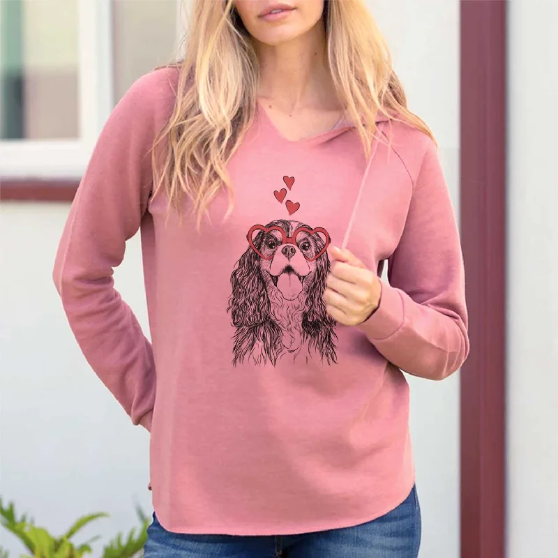 Valentine Brandy the Cavalier King Charles Spaniel - Cali Wave Hooded Sweatshirt Hoodie with Lining Warm Insulated Valentine Brandy the Cavalier King Charles Spaniel - Cali Wave Hooded Sweatshirt Hoodie with Lining Warm Insulated