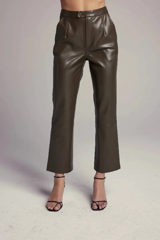 Rucker Pants In Forest Night Cozy Maternity Pants