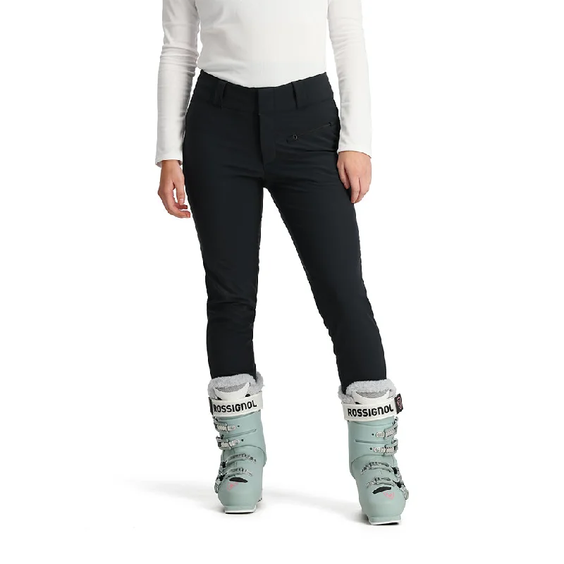 Womens Painted On Softshell Pants - Black Modern Skinny Pants