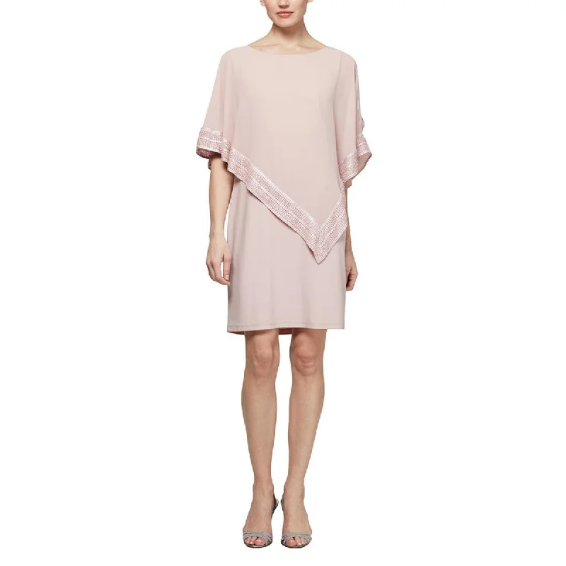 Plus Womens Ruffled Sleeveless Party Dress Pleated Skirt Elegant