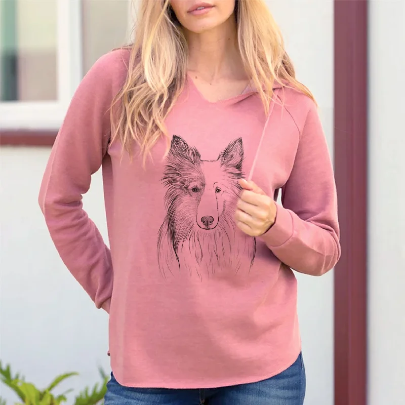 Bare Palin the Shetland Sheepdog - Cali Wave Hooded Sweatshirt Hoodie with Reflective Safety Nightwear Bare Palin the Shetland Sheepdog - Cali Wave Hooded Sweatshirt Hoodie with Reflective Safety Nightwear