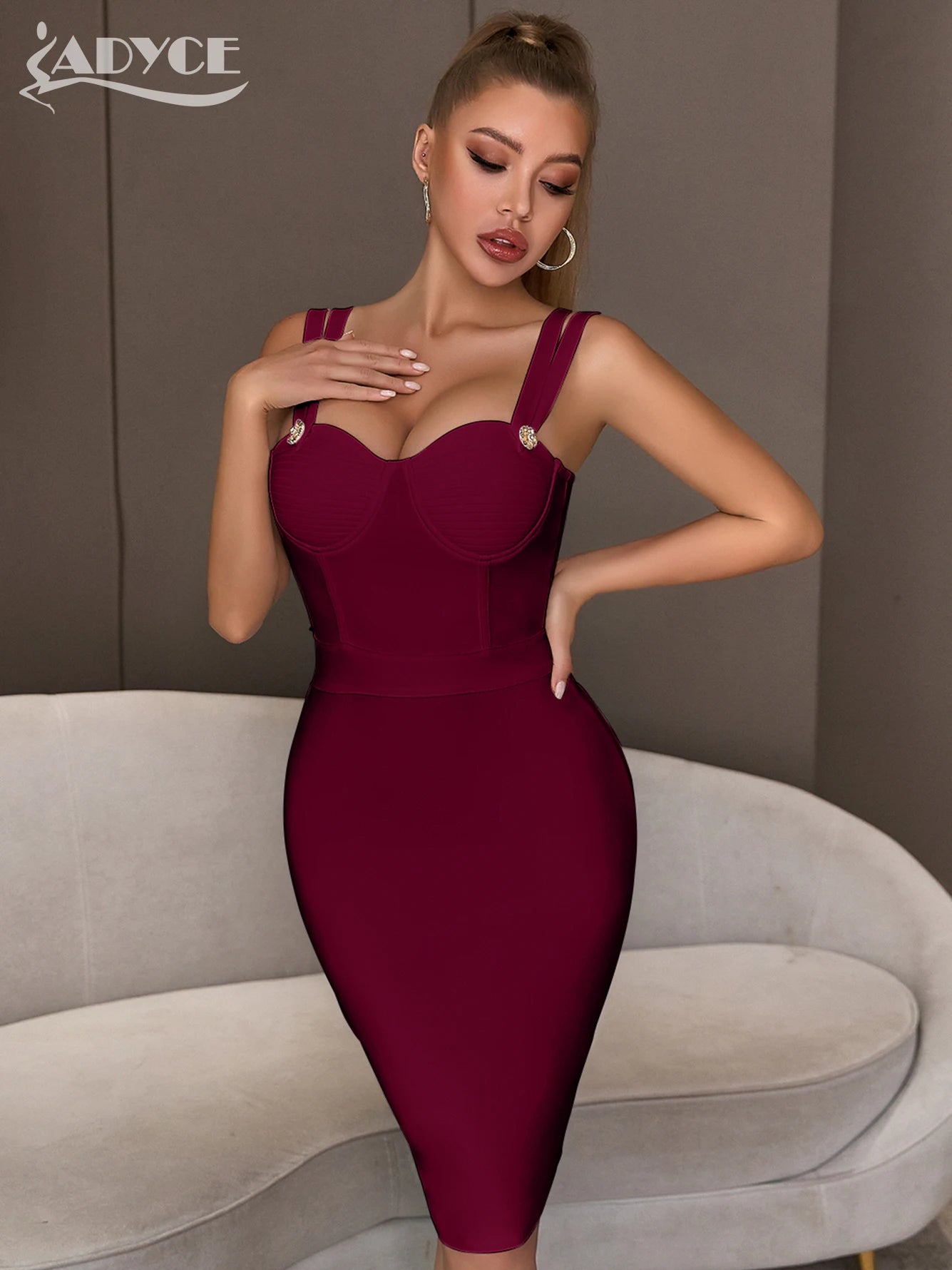 Wine Red Dress