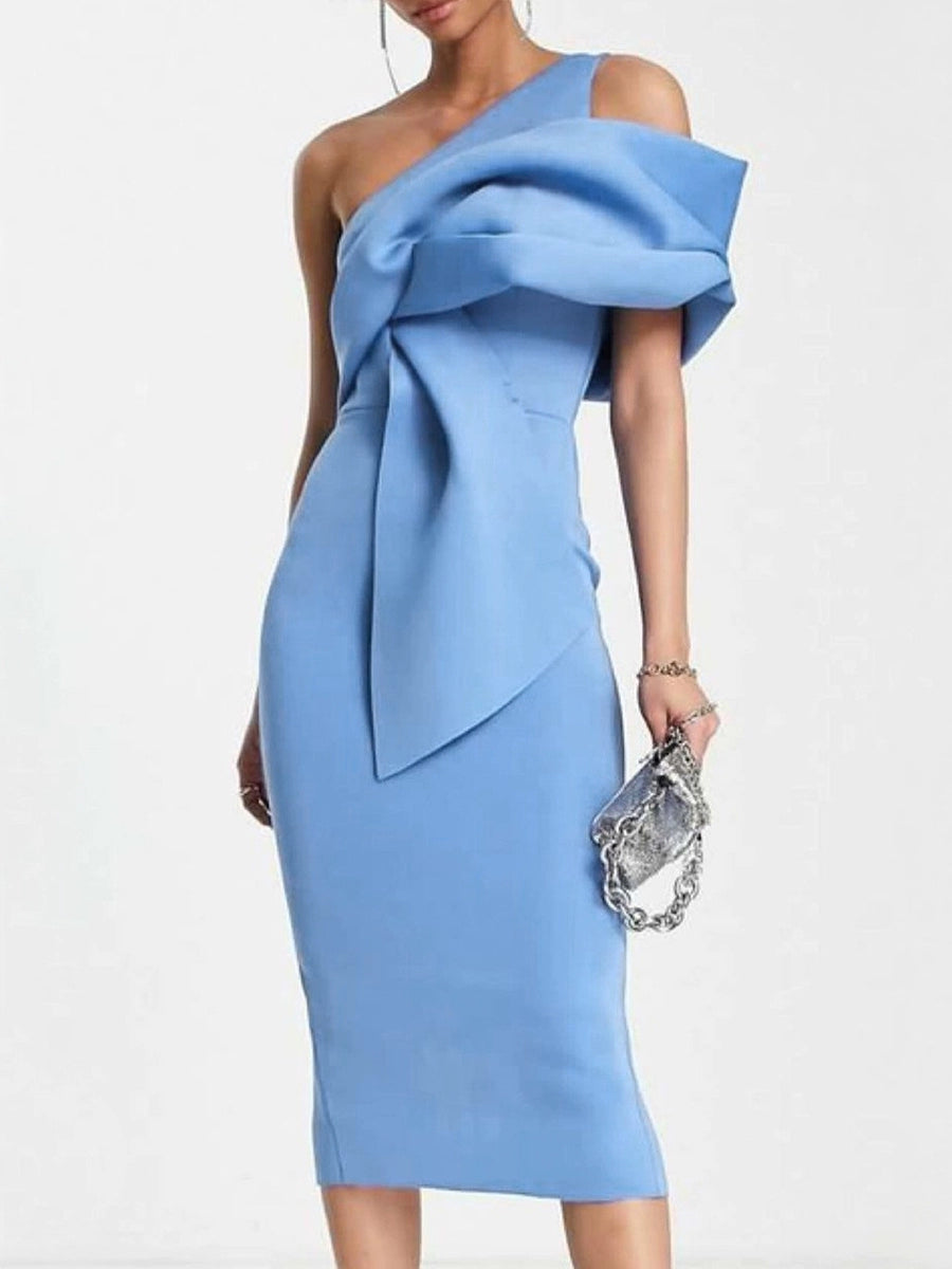 Fashion Plus Size Elegant Graceful Style One Shoulder Dress Dress plus Size Party Dress Women Tunics Spring floral Fashion Plus Size Elegant Graceful Style One Shoulder Dress Dress plus Size Party Dress Women Tunics Spring floral