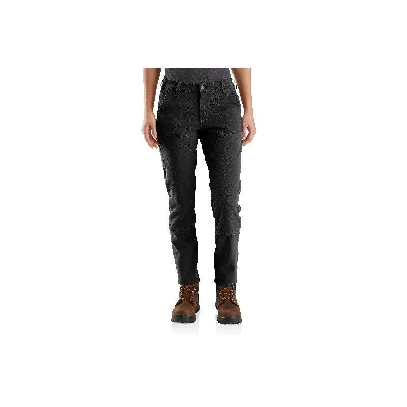 104296 - WOMEN'S RUGGED FLEX® RELAXED FIT TWILL DOUBLE-FRONT WORK PANT Comfortable Denim Leggings