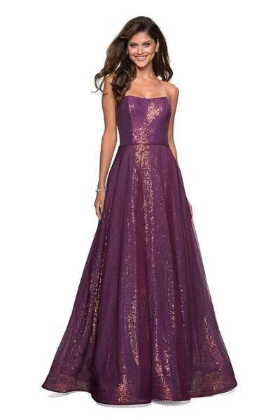 La Femme 27296 - Sequined Sweetheart Tulle Dress Tunics Recommended stylist