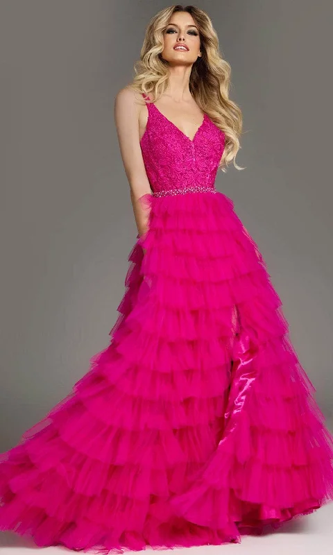 Jovani 37001 - Tiered A-Line Prom Dress Tunics Sophisticated sleek