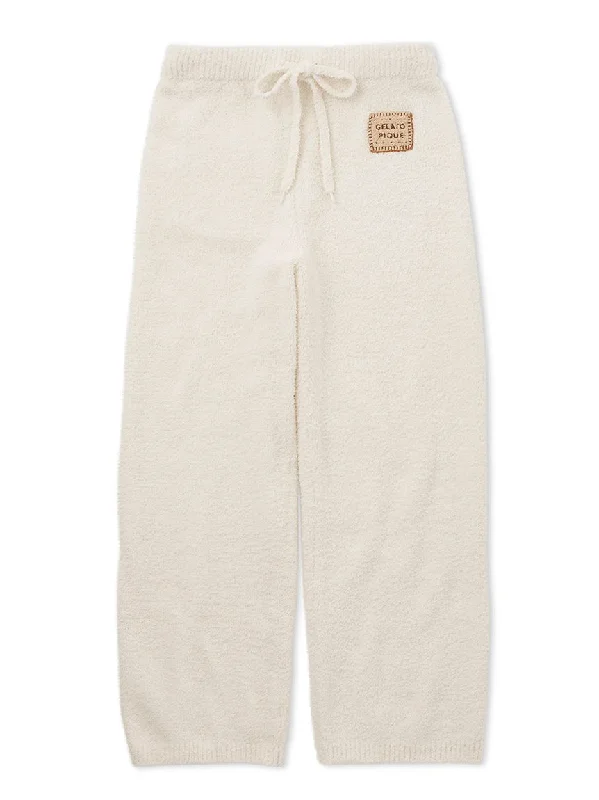 Powder Biscuit Embroidered Long Pants Fashionable Jogger Pants